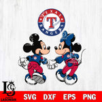 Texas Rangers Fan Minnie And Mickey Love Svg Eps Dxf Png File, Digital Download, Instant Download