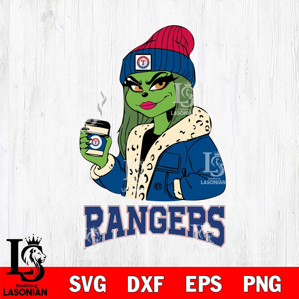 Texas Rangers Girls Grinch Bougie – lasoniansvg