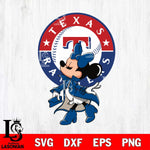 Texas Rangers Glamorous Minnie Svg Eps Dxf Png File, Digital Download, Instant Download