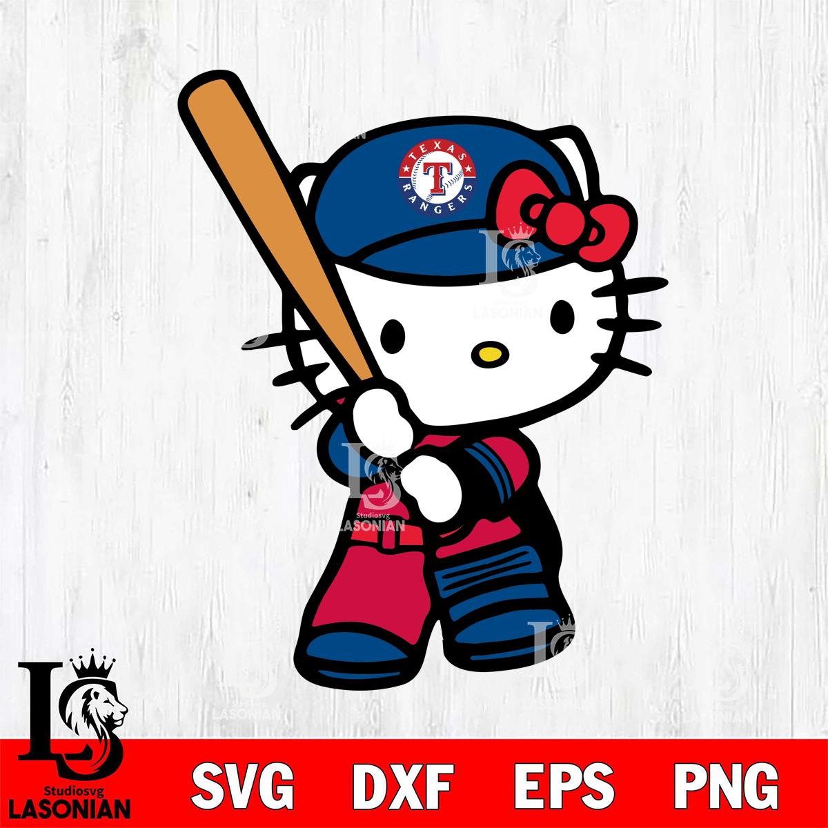 Hello Kitty White Ranger Texas Rangers Hello Kitty – lasoniansvg