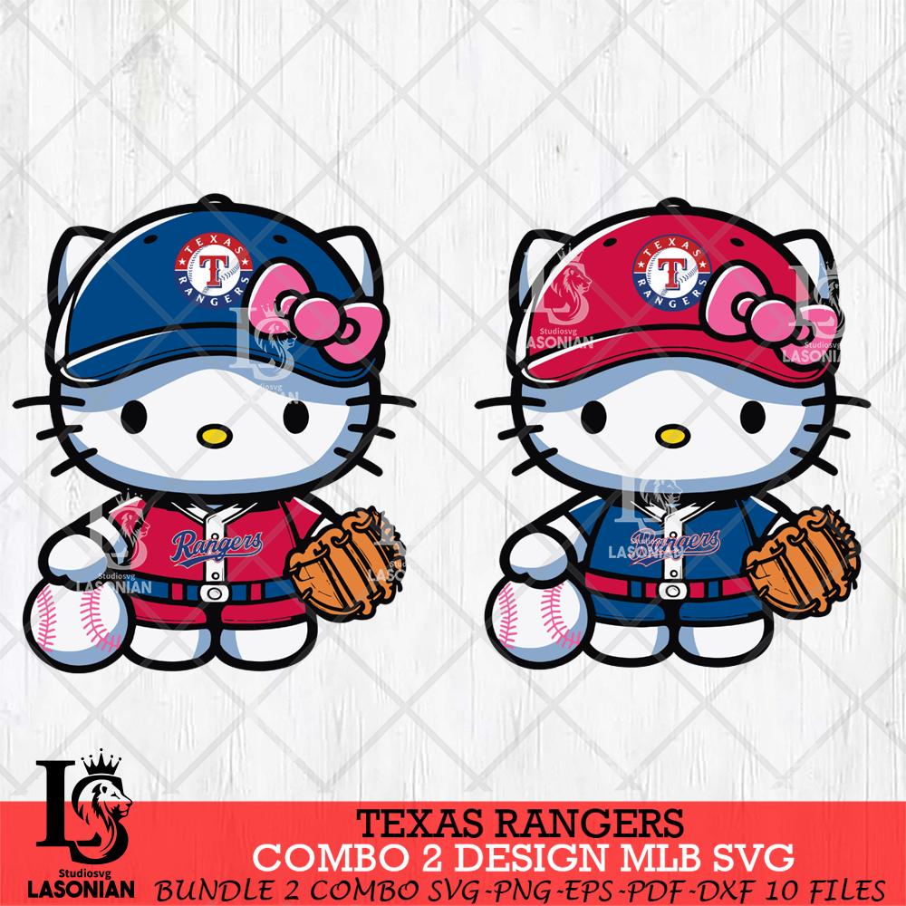 Texas Rangers Hello Kitty Bundle 2 SVG – lasoniansvg