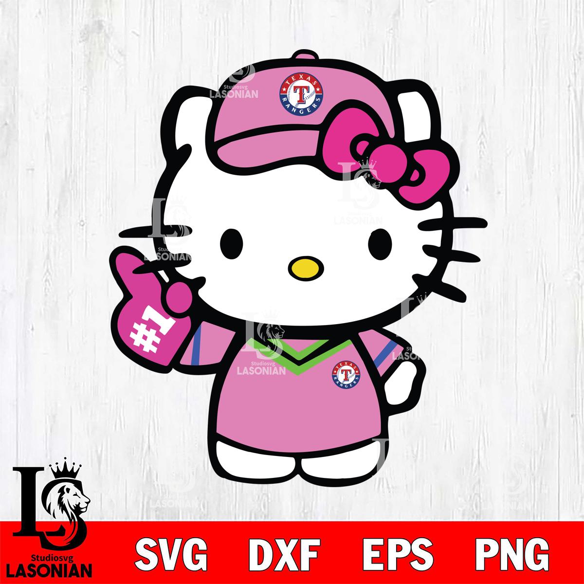 Hello Kitty White Ranger Texas Rangers Hello Kitty sport 7 – lasoniansvg