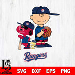 Texas Rangers Peanuts baseball Svg Eps Dxf Png File, MLB File Cut,Digital Download,Instant Download,MLB Svg Files