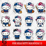 Texas Rangers Pink Hello Kitty MLB Bundle 12 Svg Eps Dxf Png File,Bundle MLB File Cut,Digital Download,Instant Download,Svg Files