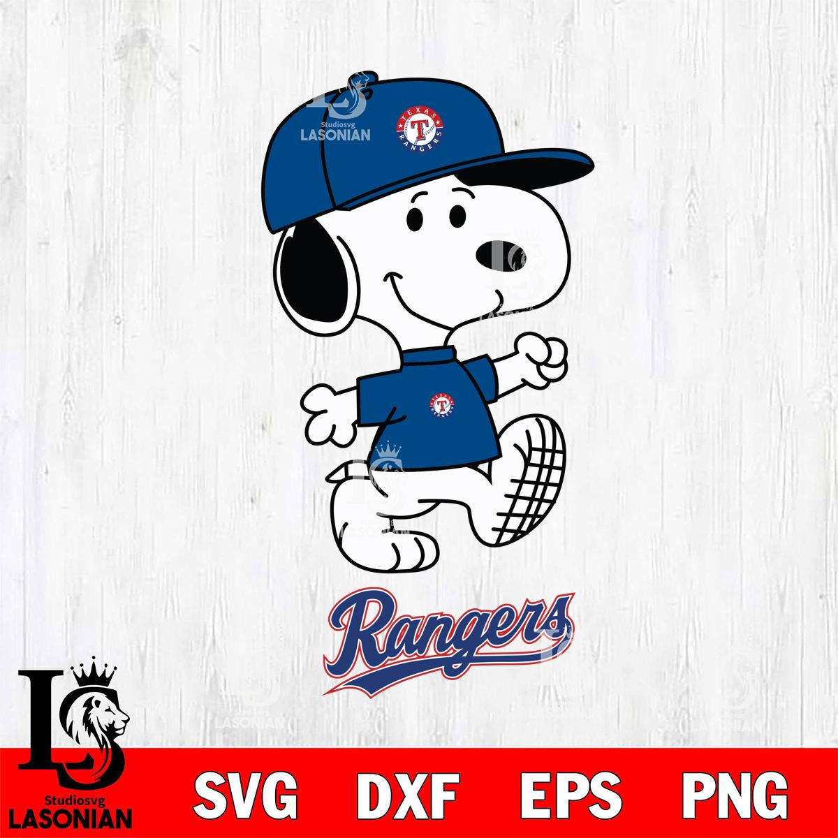 Texas Rangers Snoopy Baseball – lasoniansvg