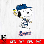 Texas Rangers Snoopy sport Svg Eps Dxf Png File, MLB File Cut,Digital Download,Instant Download,MLB Svg Files