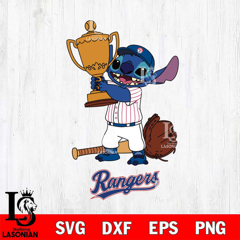 Texas Rangers Stitch Baseball Champion SVG DXF EPS PNG FILE, MLB File Cut, Digital Download,Instant Download, Silhouette, Stitch Cricut