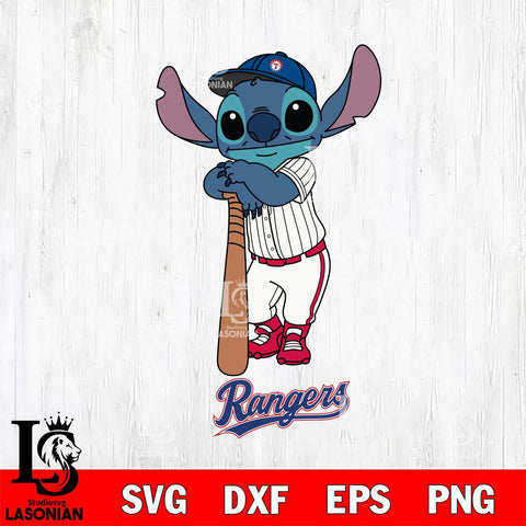 Texas Rangers Stitch Baseball bat SVG DXF EPS PNG FILE, MLB File Cut, Digital Download,Instant Download, Silhouette, Stitch Cricut