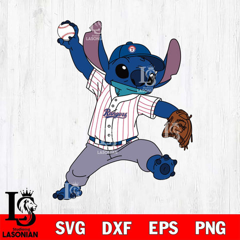 Texas Rangers Stitch throws ball SVG DXF EPS PNG FILE, MLB File Cut, Digital Download,Instant Download, Silhouette, Stitch Cricut