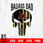Texas State Bobcats Badass Dad Svg Eps Dxf Png File, Digital Download, Instant Download