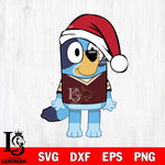 Texas State Bobcats Bluey Dog Christmas Svg Eps Dxf Png File, Digital Download, Instant Download