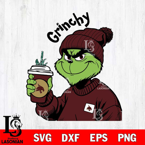 Texas State Bobcats Boujee Grinch 10 Svg Eps Dxf Png File, Digital Download, Instant Download