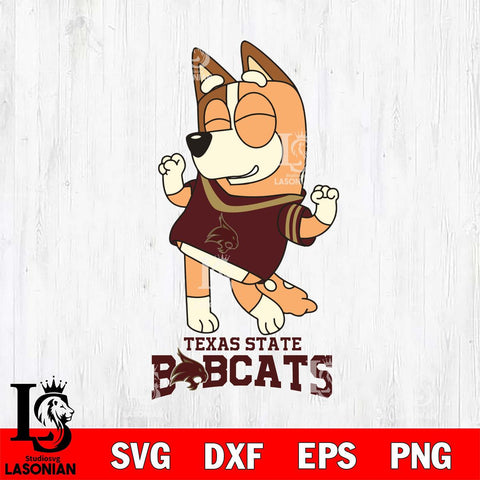 Texas State Bobcats Chilli Dance Sport Svg Eps Dxf Png File, Digital Download, Instant Download