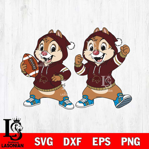 Texas State Bobcats Chip và Dale Football File Cut, NCAA SVG DXF EPS PNG FILE, Digital Download , Criucut , Silhouette