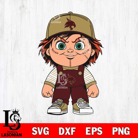 Texas State Bobcats Chucky Horror Svg Eps Dxf Png File, NCAA svg, Digital Download, Instant Download