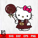 Texas State Bobcats Cute Hello Kitty 2 Svg Eps Dxf Png File, Digital Download, Instant Download
