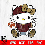 Texas State Bobcats Cute Hello Kitty Football 11 Svg Eps Dxf Png File, NCAA svg, Digital Download, Instant Download