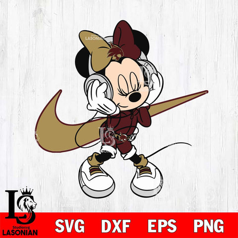 Texas State Bobcats Cute Minnie Mouse Dancing Svg Eps Dxf Png File, NCAA svg, Digital Download, Instant Download