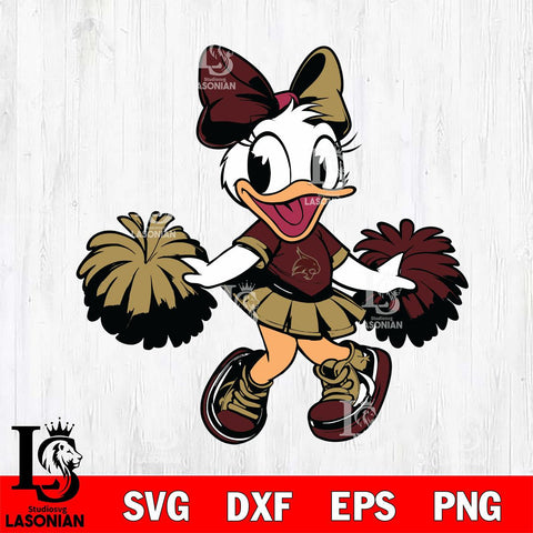 Texas State Bobcats Daisy Duck Cheerleader Svg Eps Dxf Png File, NCAA svg, Digital Download, Instant Download