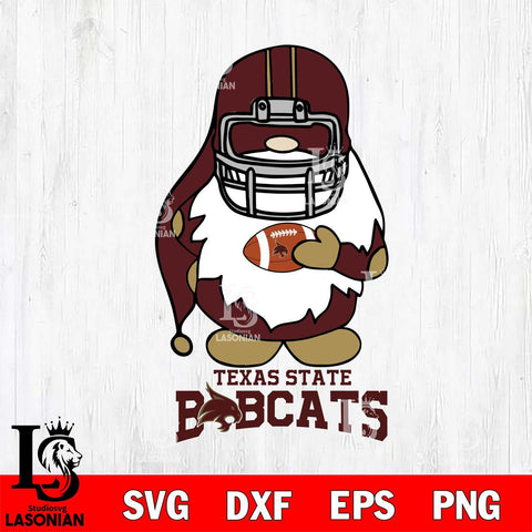 Texas State Bobcats Gnomes Christmas Svg Eps Dxf Png File, Digital Download, Instant Download