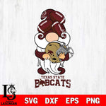 Texas State Bobcats Gnomes Helmet Svg Eps Dxf Png File, Digital Download, Instant Download