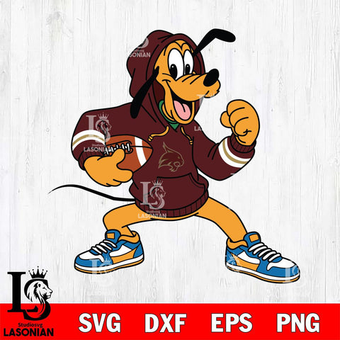 Texas State Bobcats Goofy Disney Football Christmas File Cut, NCAA SVG DXF EPS PNG FILE, Digital Download , Criucut , Silhouette
