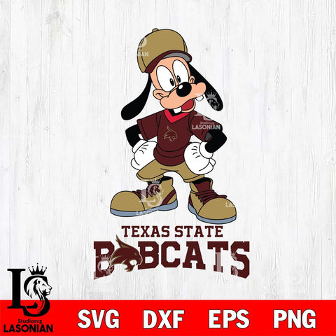 Texas State Bobcats Goofy Sport SVG DXF EPS PNG FILE,NCAA svg ,Football Digital Download,Instant Download, Silhouette