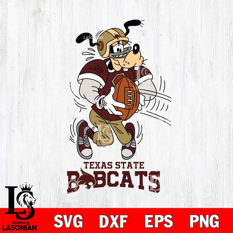 Texas State Bobcats Goofy Sport Football SVG DXF EPS PNG FILE,NCAA svg ,Football Digital Download,Instant Download, Silhouette