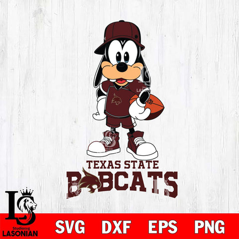 Texas State Bobcats Goofy rugby SVG DXF EPS PNG FILE,NCAA svg ,Football Digital Download,Instant Download, Silhouette