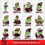 Texas State Bobcats Grinch NCAA Bundle 12 SVG Eps Dxf Png File, Digital Download, Instant Download
