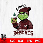 Texas State Bobcats Grinchy Bougie Christmas Cut Files Cricut, Svg Dxf Eps Png file, Digital download , Silhouette