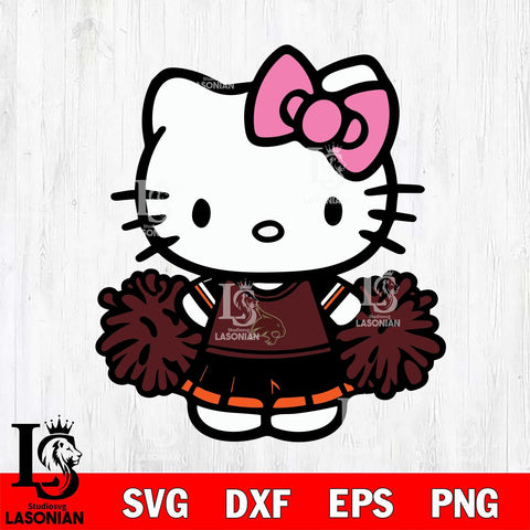 Texas State Bobcats Hello Kitty Cheerleader 2 Svg Eps Dxf Png File, Digital Download, Instant Download