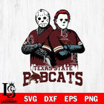 Texas State Bobcats Jason Voorhees 8 Svg Eps Dxf Png File, Digital Download