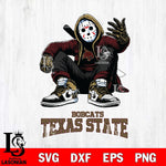 Texas State Bobcats Jason Voorhees Halloween SVG Svg Eps Dxf Png File, Digital Download, Instant Download