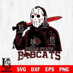 Texas State Bobcats Jason Voorhees Horror 12 Svg Eps Dxf Png File, NCAA svg, Digital Download, Instant Download