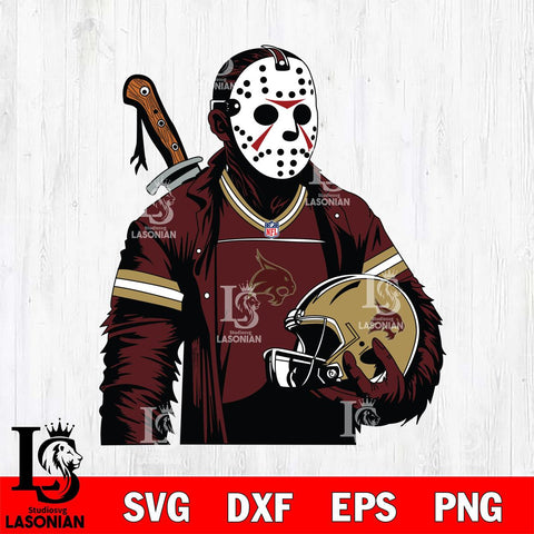 Texas State Bobcats Jason Voorhees Horror 2 Svg Eps Dxf Png File, NCAA svg, Digital Download, Instant Download