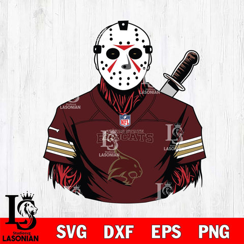 Texas State Bobcats Jason Voorhees Horror 4 Svg Eps Dxf Png File, NCAA svg, Digital Download, Instant Download