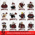Texas State Bobcats Jason Voorhees NCAA Bundle 12 SVG Svg Eps Dxf Png File, Digital Download