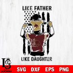Texas State Bobcats Like Father Like Daughter Svg Eps Dxf Png File, Digital Download, Instant Download