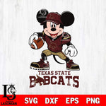 Texas State Bobcats Mikey Mouse Disney, Svg Eps Dxf Png File, Digital Download