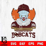 Texas State Bobcats Pennywise Horror Sport 2 Svg Eps Dxf Png File, Digital Download