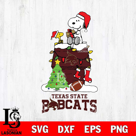 Texas State Bobcats Snoopy Sport 11 Svg Eps Dxf Png File, Digital Download