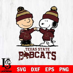 Texas State Bobcats Snoopy Sport 9 Svg Eps Dxf Png File, Digital Download