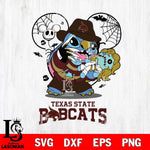 Texas State Bobcats Stitch Freddy Krueger Halloween Svg Eps Dxf Png File, Digital Download, Instant Download