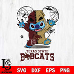Texas State Bobcats Stitch Horror Halloween 2 Svg Eps Dxf Png File, Digital Download, Instant Download