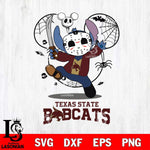 Texas State Bobcats Stitch jason voorhees Halloween Svg Eps Dxf Png File, Digital Download, Instant Download