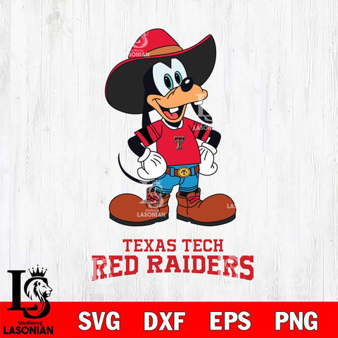 Texas Tech Red Raiders Goofy Cowboy Sport SVG DXF EPS PNG FILE,NCAA svg ,Football Digital Download,Instant Download, Silhouette