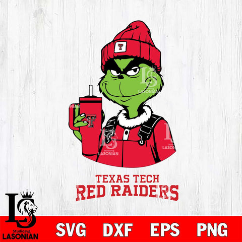 Texas Tech Vector File Texas Tech Red Raiders Grinch Football Christmas – lasoniansvg