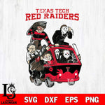 Texas Tech Red Raiders Jason Voorhees Horror 10 Svg Eps Dxf Png File, NCAA svg, Digital Download, Instant Download