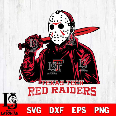 Texas Tech Red Raiders Jason Voorhees Horror 12 Svg Eps Dxf Png File, NCAA svg, Digital Download, Instant Download